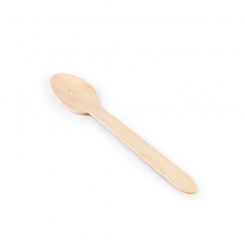 Cucchiai in "LEGNO" biodegradabili e compostabili.