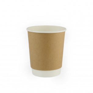 Bicchieri in "DOPPIO CARTONCINO" e "CPLA" biodegradabili e compostabili da 240cc.