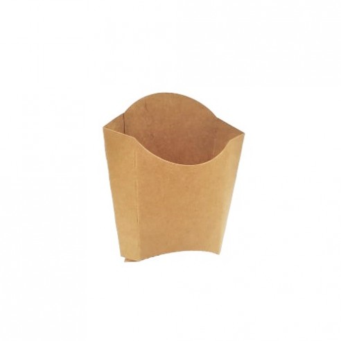 Contenitori avana verticali in "CARTONCINO" biodegradabili e compostabili.