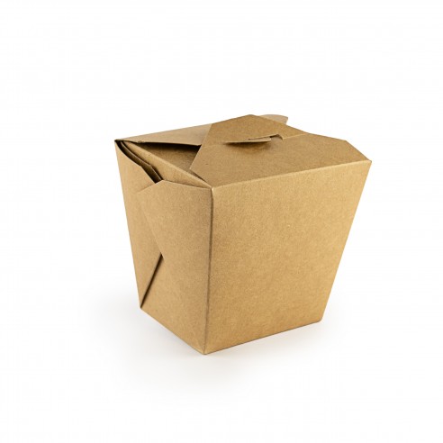 Contenitori avana in "CARTONCINO" e "PLA" 950ml. Biodegradabili e compostabili.