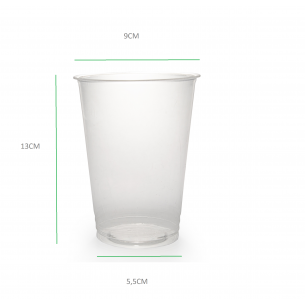 Bicchieri in "PLA" 575cc trasparenti biodegradabili e composatabili. 2
