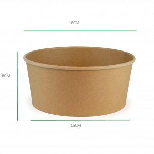 Insalatiere in "CARTONCINO" e "PLA" biodegradabili e compostabili 1500cc. 2