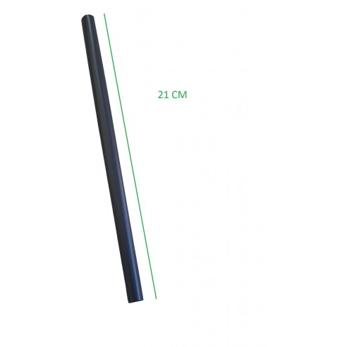 CANNUCCE BIODEGRADABILI E COMPOSTABILI PLA NERO 21CM.