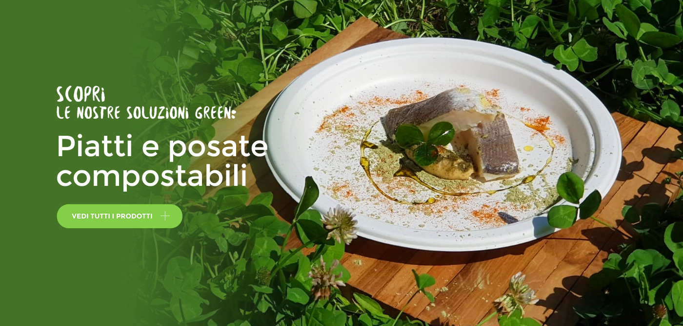 Piatti e posate compostabili